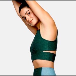 Outdoor Voices Slashback Crop Top - Evergreen, Size S